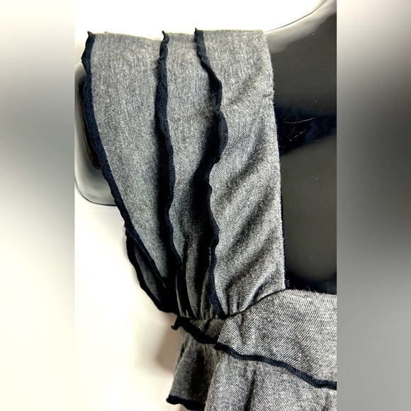 Gray Tiered Mini Dress - Picture 8 of 11